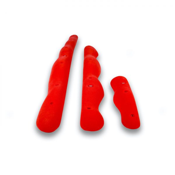 Chwyty wspinaczkowe Snakes 100 PU, 3 szt. w zestawie, średnie,