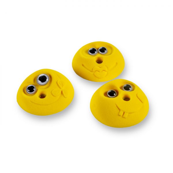 Chwyty wspinaczkowe Smileys 1017 PU, 3 szt. w zestawie, łatwe, dla dzieci