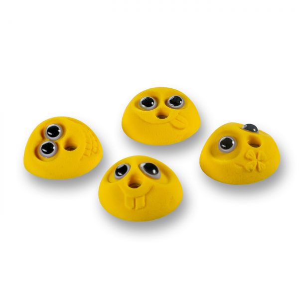 Chwyty wspinaczkowe Smileys 1018 PU, 4 szt. w zestawie, łatwe, dla dzieci