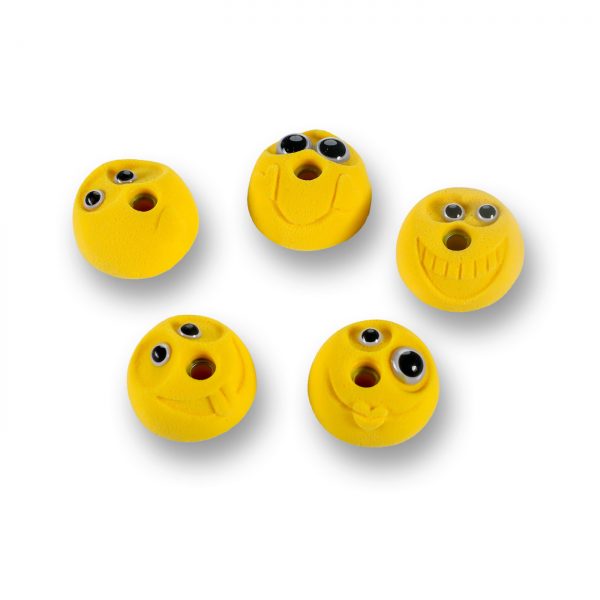 Chwyty wspinaczkowe Smileys 1019 PU, 5 szt. w zestawie, łatwe, dla dzieci