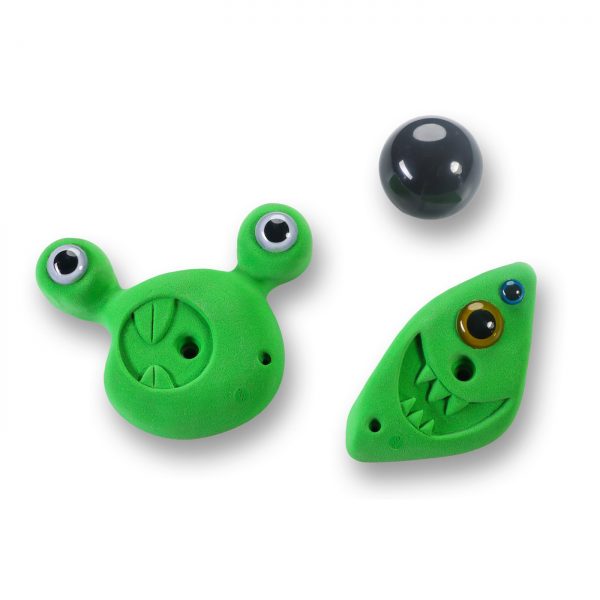 Chwyty wspinaczkowe Aliens 1040 PU, 2 szt. w zestawie, łatwe, dla dzieci