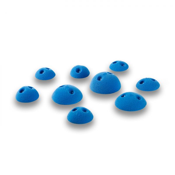 Chwyty wspinaczkowe Balls 300 PU, 9 szt. w zestawie, trudne,