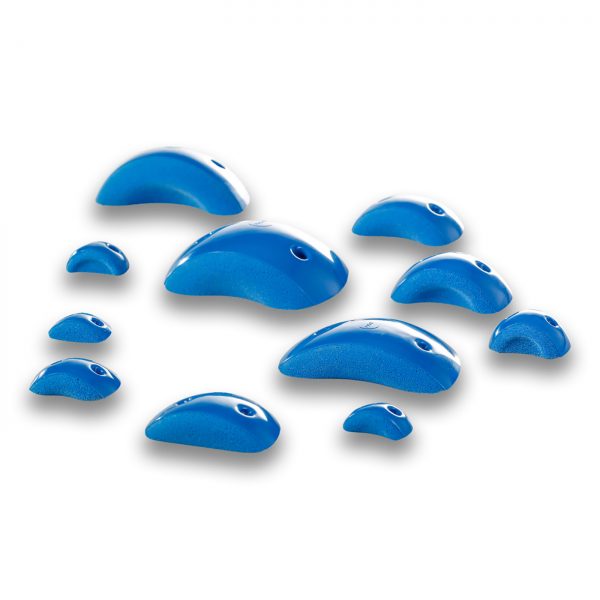 Chwyty wspinaczkowe Juggy Balls 307 PU DT, 12 szt. w zestawie, trudne, podwójna strefa