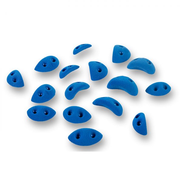 Chwyty wspinaczkowe Juggy Balls 320 PU, 16 szt. w zestawie, średnie,