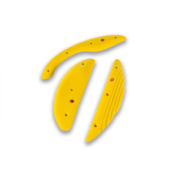 Chwyty wspinaczkowe Lemon Screw-ons 357 PU, 3 szt. w zestawie, średnie,