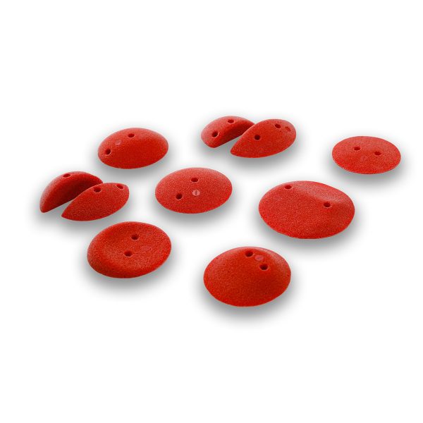 Chwyty wspinaczkowe Micros 378 PU, 10 szt. w zestawie, trudne,