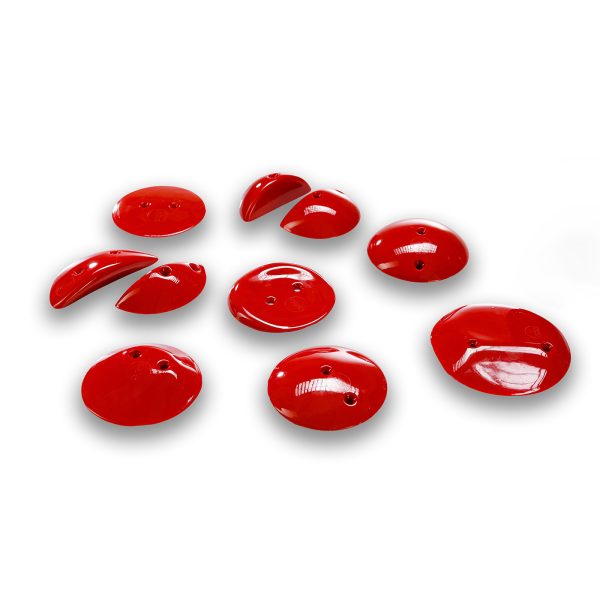 Chwyty wspinaczkowe Micros 379 PU, 10 szt. w zestawie, trudne,