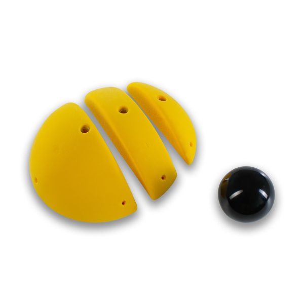 Chwyty wspinaczkowe Slices 411 PU, 3 szt. w zestawie, łatwe,