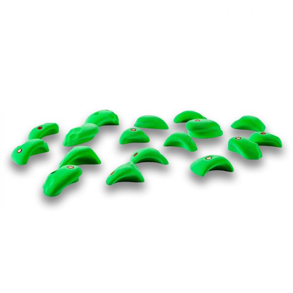 Chwyty wspinaczkowe Turtles 068 PU, 17 szt. w zestawie, średnie,