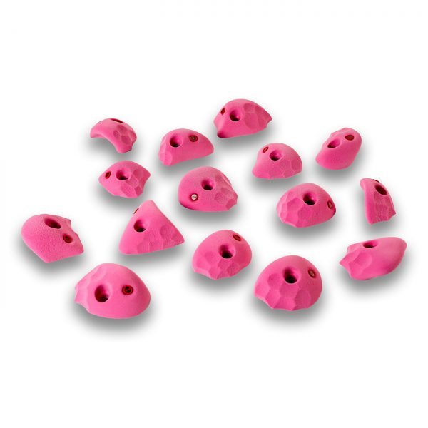 Chwyty wspinaczkowe Turtles 069 PU, 15 szt. w zestawie, średnie,