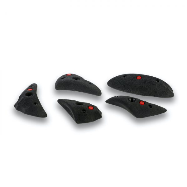 Chwyty wspinaczkowe Turtles 079 PU, 5 szt. w zestawie, średnie,