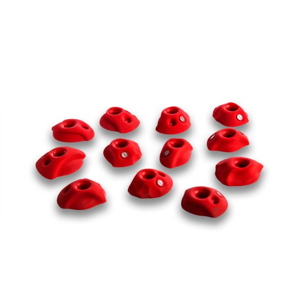 Chwyty wspinaczkowe Turtles 080 PU, 12 szt. w zestawie, średnie,