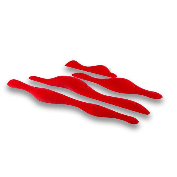 Chwyty wspinaczkowe Snakes 093 PU, 4 szt. w zestawie, średnie,