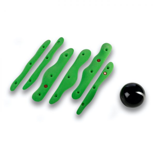 Chwyty wspinaczkowe Snakes 096 PU, 6 szt. w zestawie, średnie,