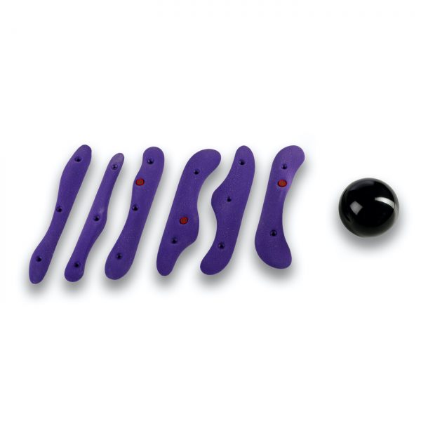 Chwyty wspinaczkowe Snakes 097 PU, 6 szt. w zestawie, średnie,