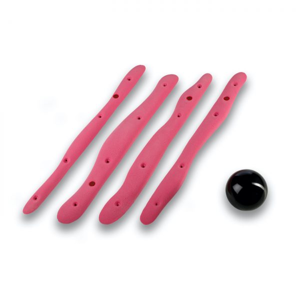 Chwyty wspinaczkowe Snakes 099 PU, 4 szt. w zestawie, średnie,