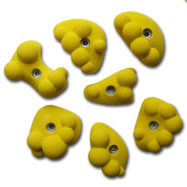 Chwyty wspinaczkowe Bubbles CosmiX 6, 7 szt. w zestawie, średnie,