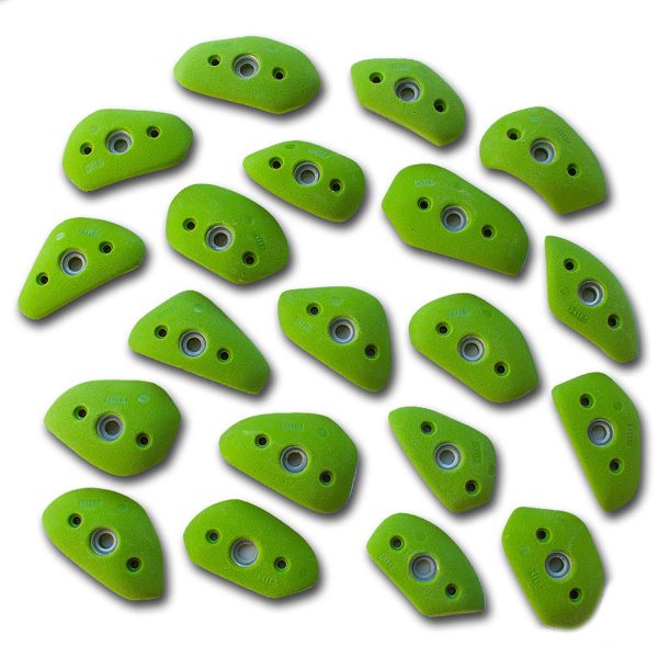 Chwyty wspinaczkowe Classic CruX 10 PU, 20 szt. w zestawie, trudne,