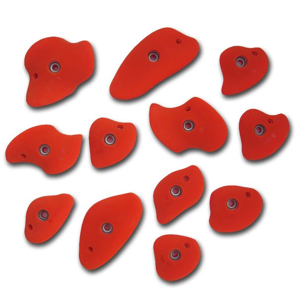 Chwyty wspinaczkowe TanX CruX 8 - TanX PU, 12 szt. w zestawie, średnie,