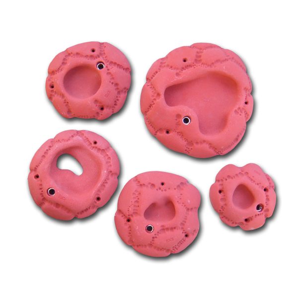 Chwyty wspinaczkowe Limestone Diry 6, 5 szt. w zestawie, średnie,