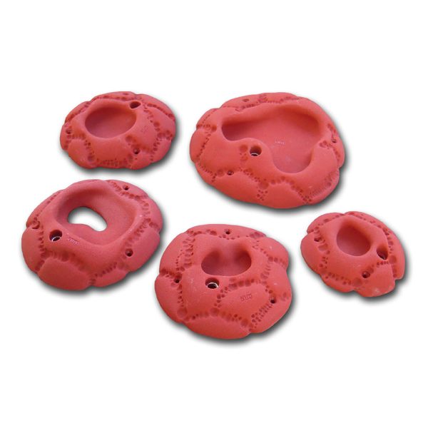 Chwyty wspinaczkowe Limestone Diry 6, 5 szt. w zestawie, średnie,