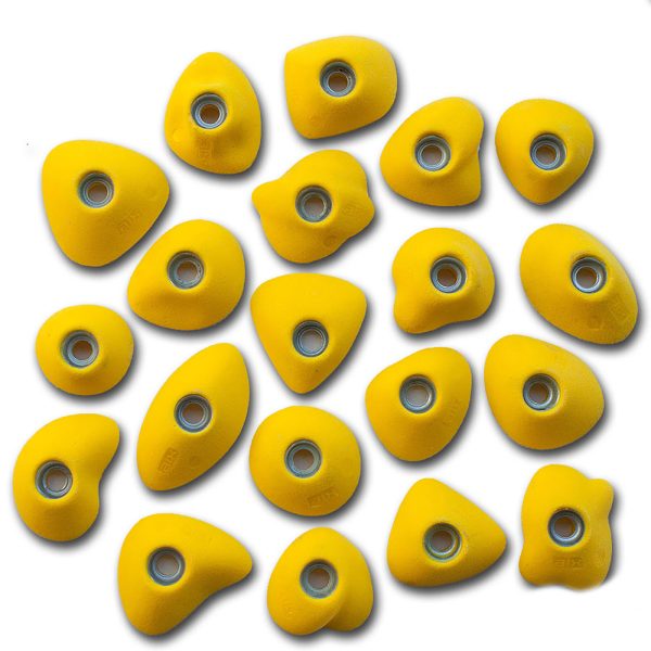 Chwyty wspinaczkowe Classic Micro C PU, 20 szt. w zestawie, trudne,