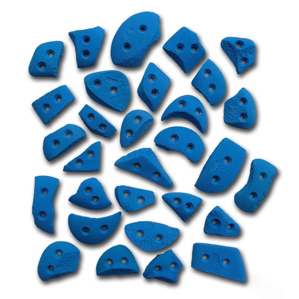 Chwyty wspinaczkowe Classic Minimicro 2 PU, 30 szt. w zestawie, trudne,