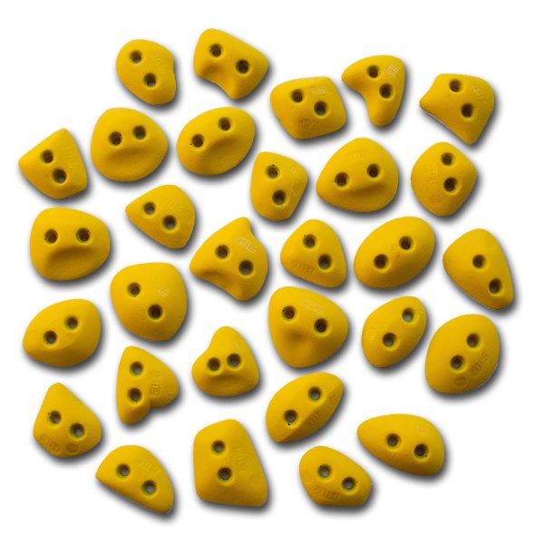 Chwyty wspinaczkowe Classic Minimicro 3 PU, 30 szt. w zestawie, trudne,