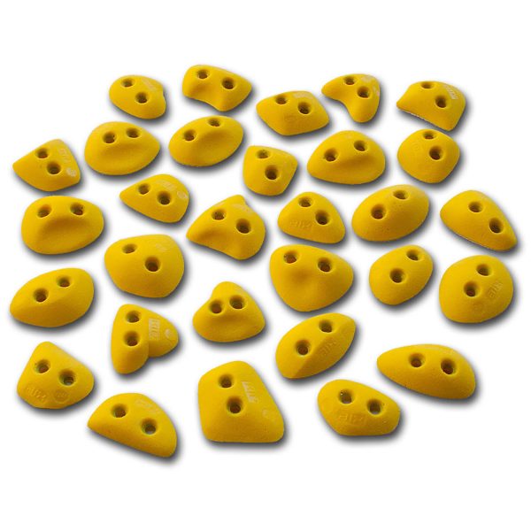 Chwyty wspinaczkowe Classic Minimicro 3 PU, 30 szt. w zestawie, trudne,