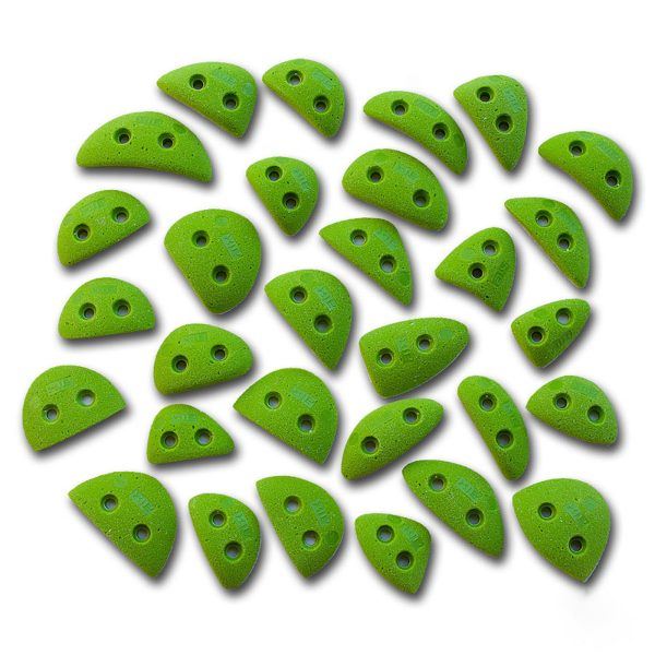 Chwyty wspinaczkowe Classic Minimicro 4 PU, 30 szt. w zestawie, trudne,