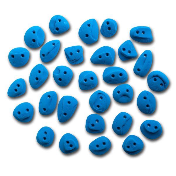 Chwyty wspinaczkowe Classic Minimicro 5 PU, 30 szt. w zestawie, trudne,