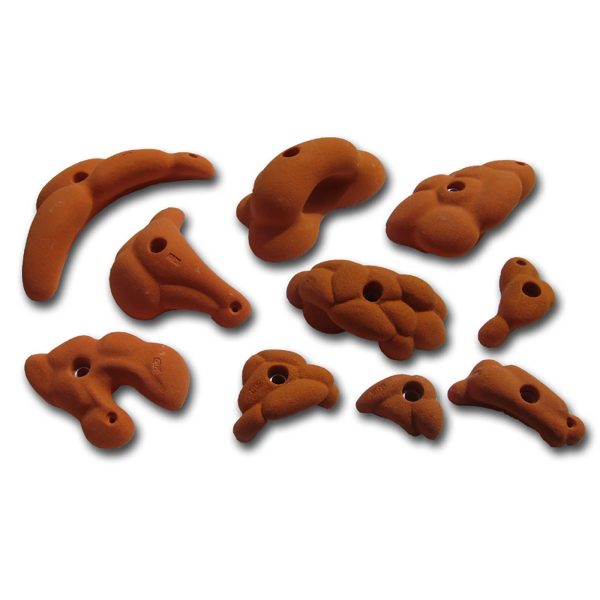 Chwyty wspinaczkowe Classic Nature 1, 10 szt. w zestawie, łatwe,