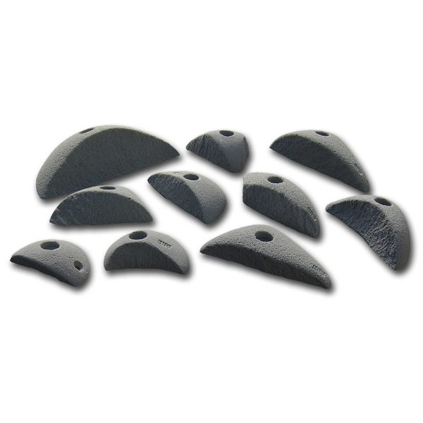 Chwyty wspinaczkowe Classic Nature 3, 10 szt. w zestawie, trudne,