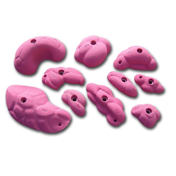 Chwyty wspinaczkowe Classic Nature 4, 10 szt. w zestawie, średnie,