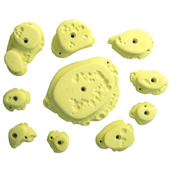 Chwyty wspinaczkowe Limestone Nature 5, 10 szt. w zestawie, średnie,