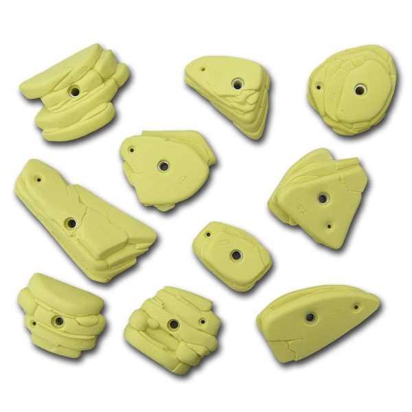 Chwyty wspinaczkowe Slate Nature 6, 10 szt. w zestawie, średnie,