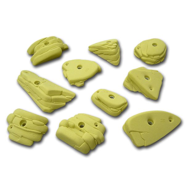 Chwyty wspinaczkowe Slate Nature 6, 10 szt. w zestawie, średnie,