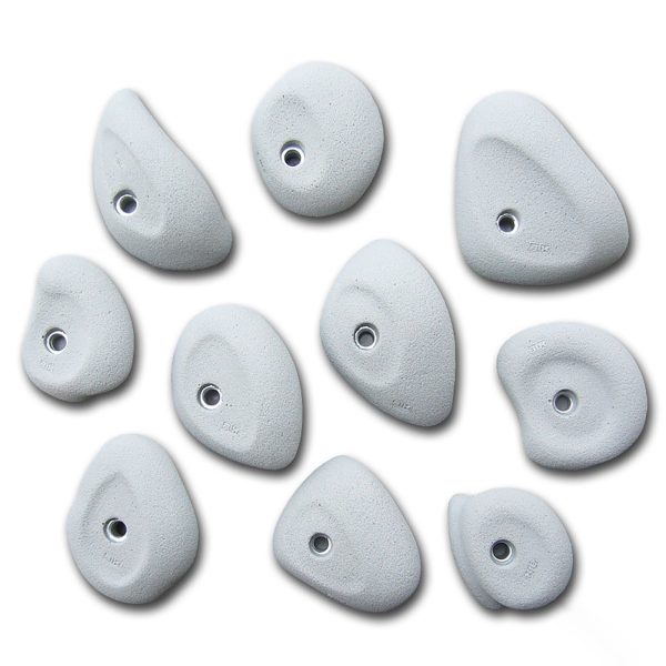 Chwyty wspinaczkowe Classic Positiv 6, 10 szt. w zestawie, łatwe,