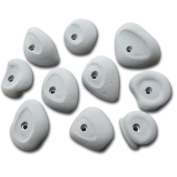 Chwyty wspinaczkowe Classic Positiv 6, 10 szt. w zestawie, łatwe,