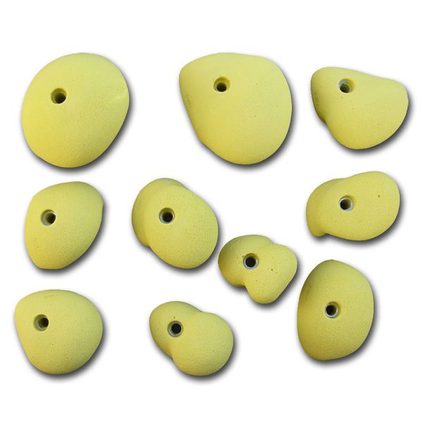 Chwyty wspinaczkowe Classic Positiv 7, 10 szt. w zestawie, łatwe,