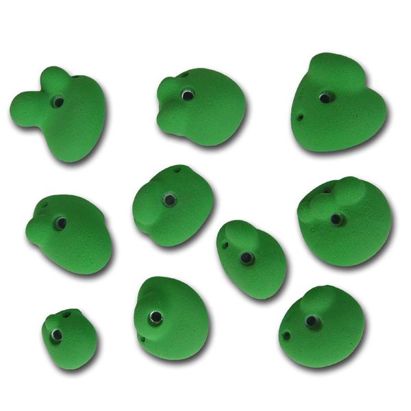 Chwyty wspinaczkowe Classic Positiv 8, 10 szt. w zestawie, łatwe,