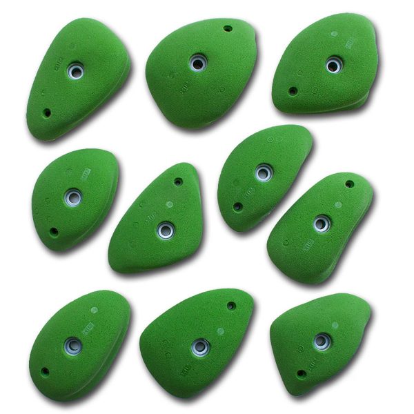 Chwyty wspinaczkowe RinX Medium PU, 10 szt. w zestawie, średnie,