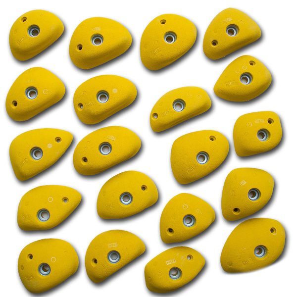 Chwyty wspinaczkowe RinX Small PU, 20 szt. w zestawie, trudne,