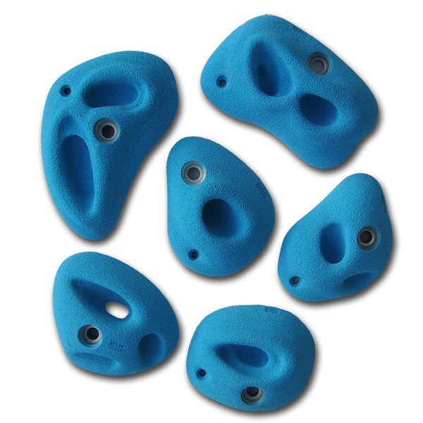 Chwyty wspinaczkowe Classic SELECT 1, 6 szt. w zestawie, trudne,