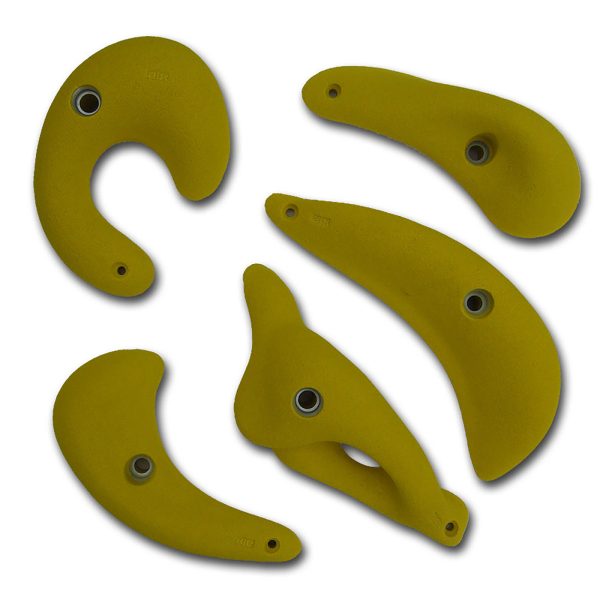 Chwyty wspinaczkowe Classic SELECT 3, 5 szt. w zestawie, łatwe,