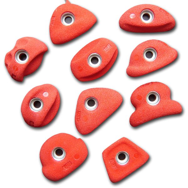 Chwyty wspinaczkowe Classic XS 7 PU, 10 szt. w zestawie, trudne,