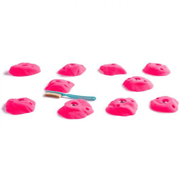 Chwyty wspinaczkowe Bleau Foot Hand PU, 10 szt. w zestawie, trudne, imitacja skały