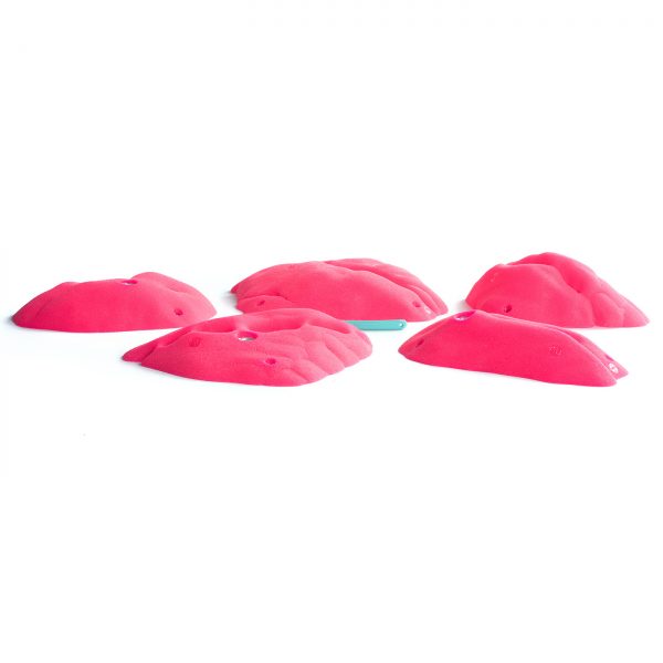 Chwyty wspinaczkowe Bleau Pockets 2 PU, 5 szt. w zestawie, średnie, imitacja skały