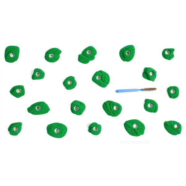 Chwyty wspinaczkowe Fresh Foot 1, 20 szt. w zestawie, średnie,