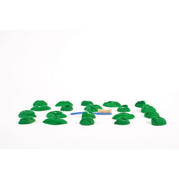 Chwyty wspinaczkowe Fresh Foot 2 PU, 20 szt. w zestawie, trudne,